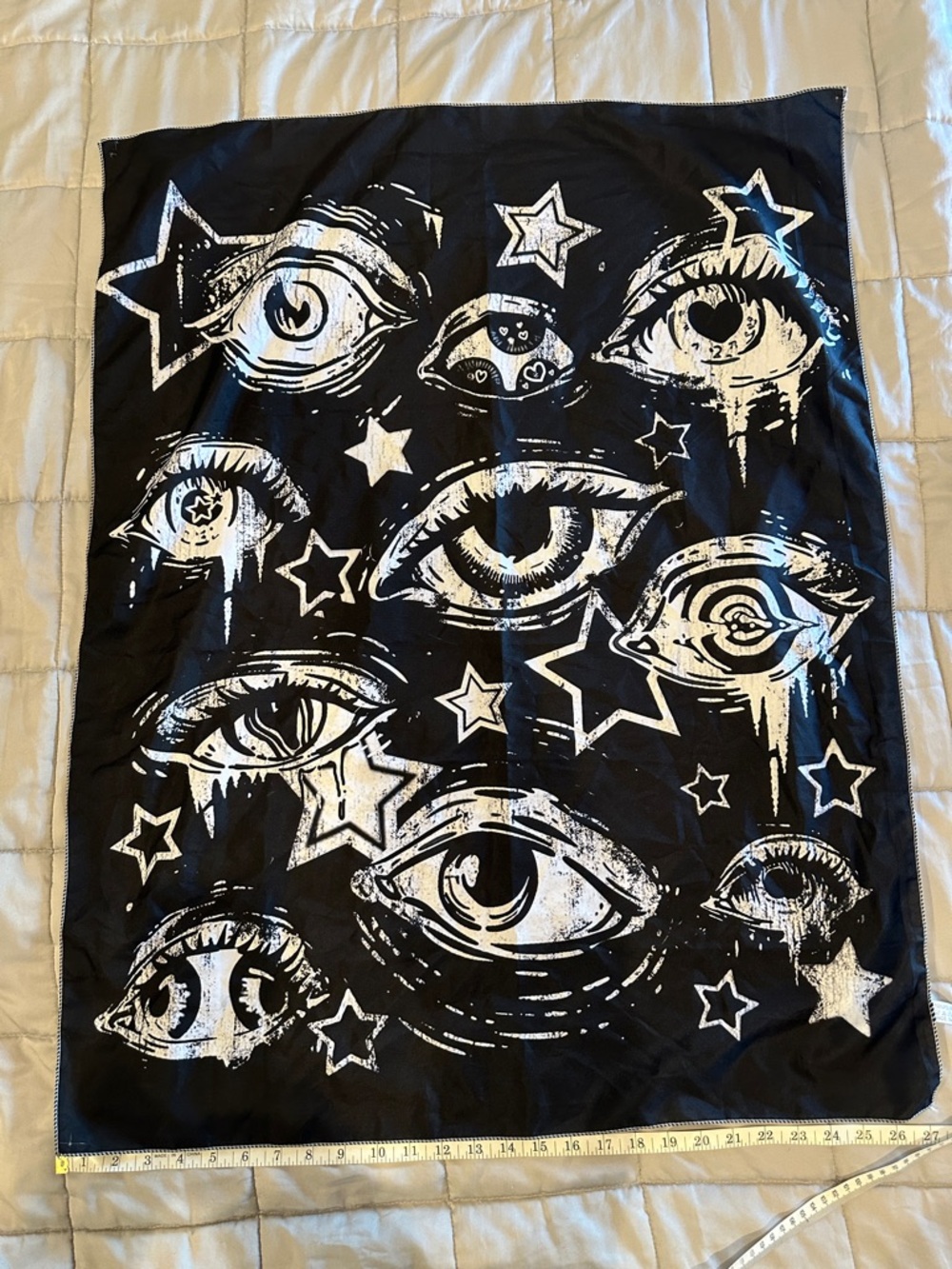 Black & White Eye Print Tapestry